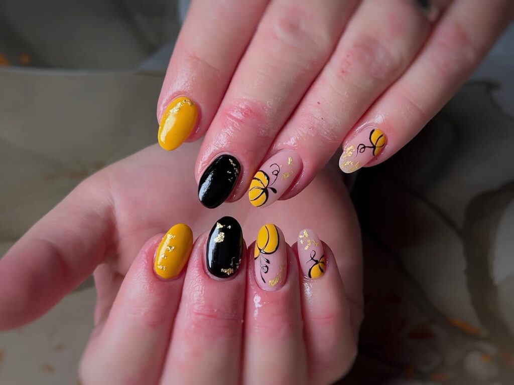 Chocolate Glazed Donut Nails