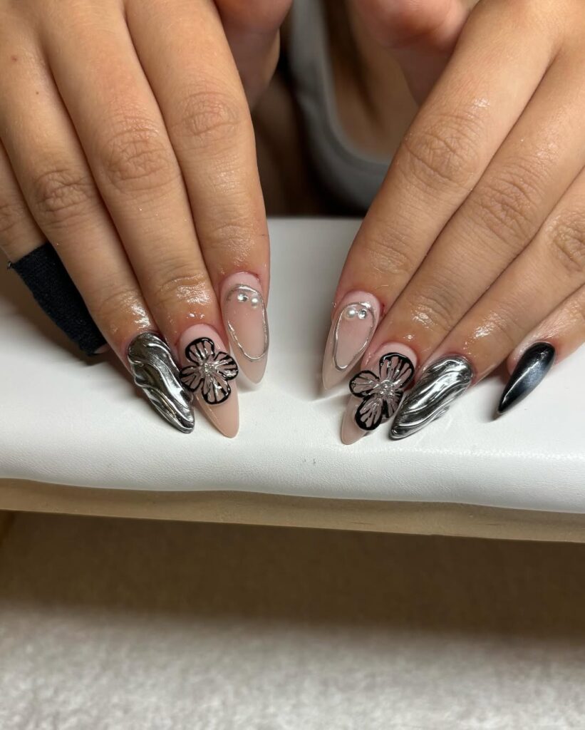 Tips for Maintaining Your Black and Silver Nails and Keeping Them Looking Flawless