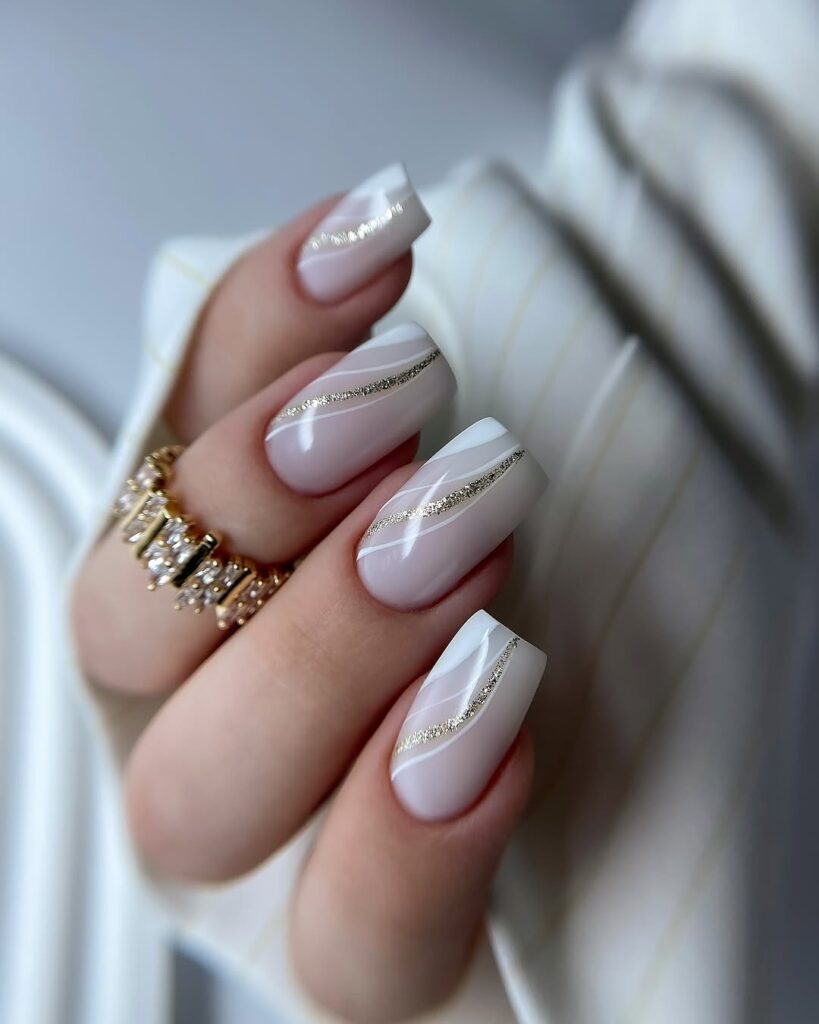 Milky White Nails - elegant minimalist manicure with soft glossy finish for a clean, delicate look