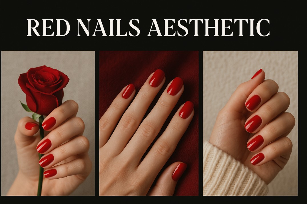 Red Nails Aesthetic