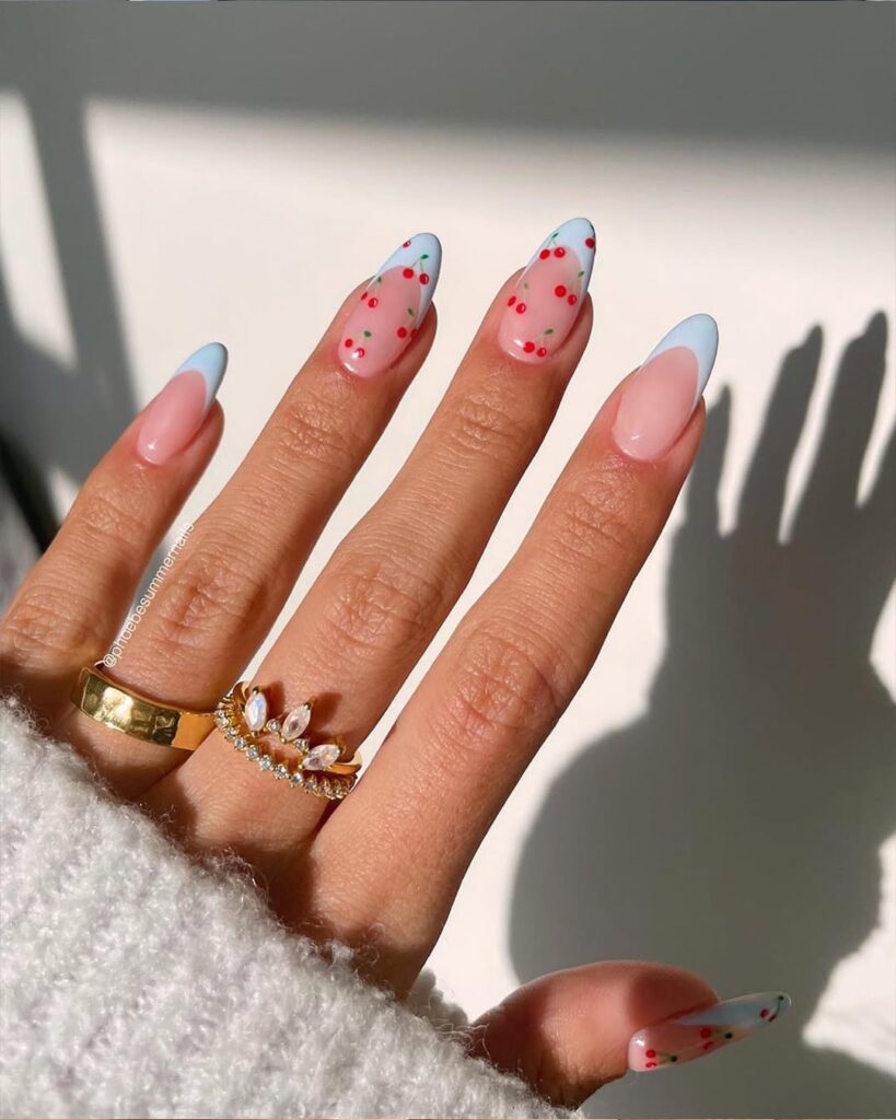 Modern Cherry Nails Inspo for 2025 Trends