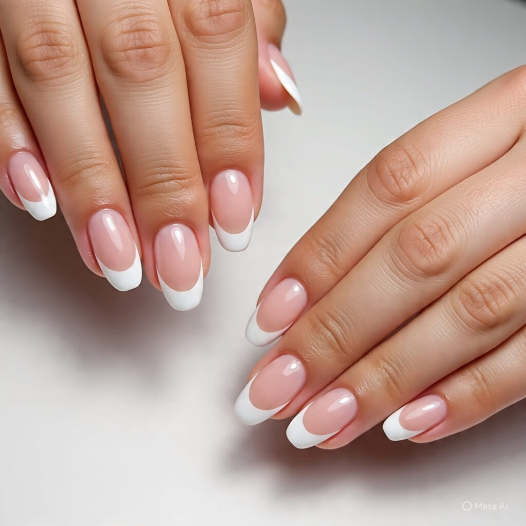 Double Line French Manicure