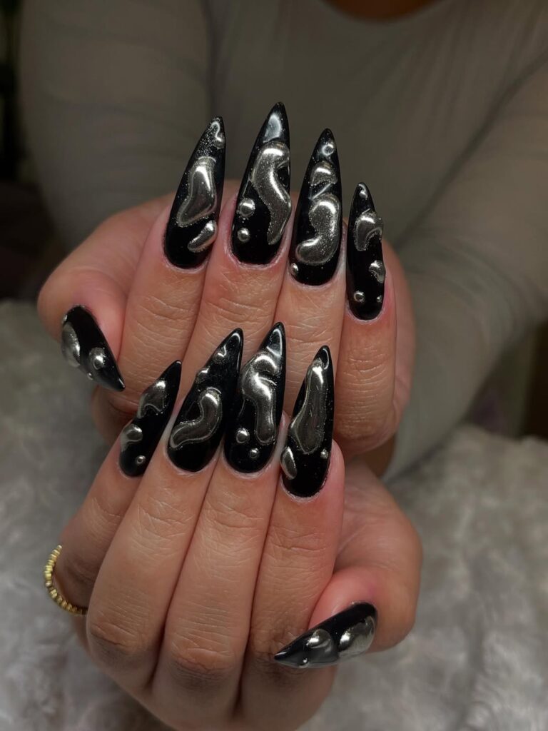 DIY Tips for Creating Black and Silver Nail Designs at Home