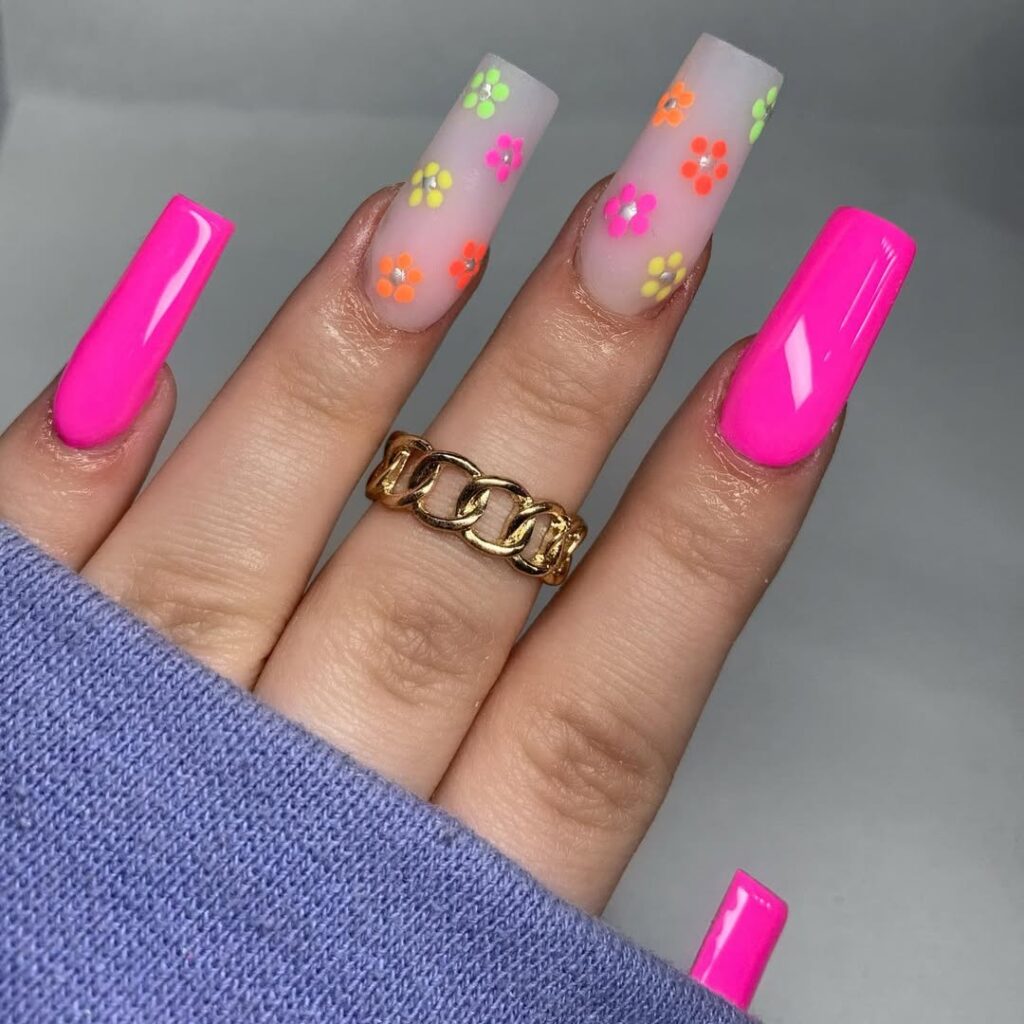 Rose Quartz Summer Nails