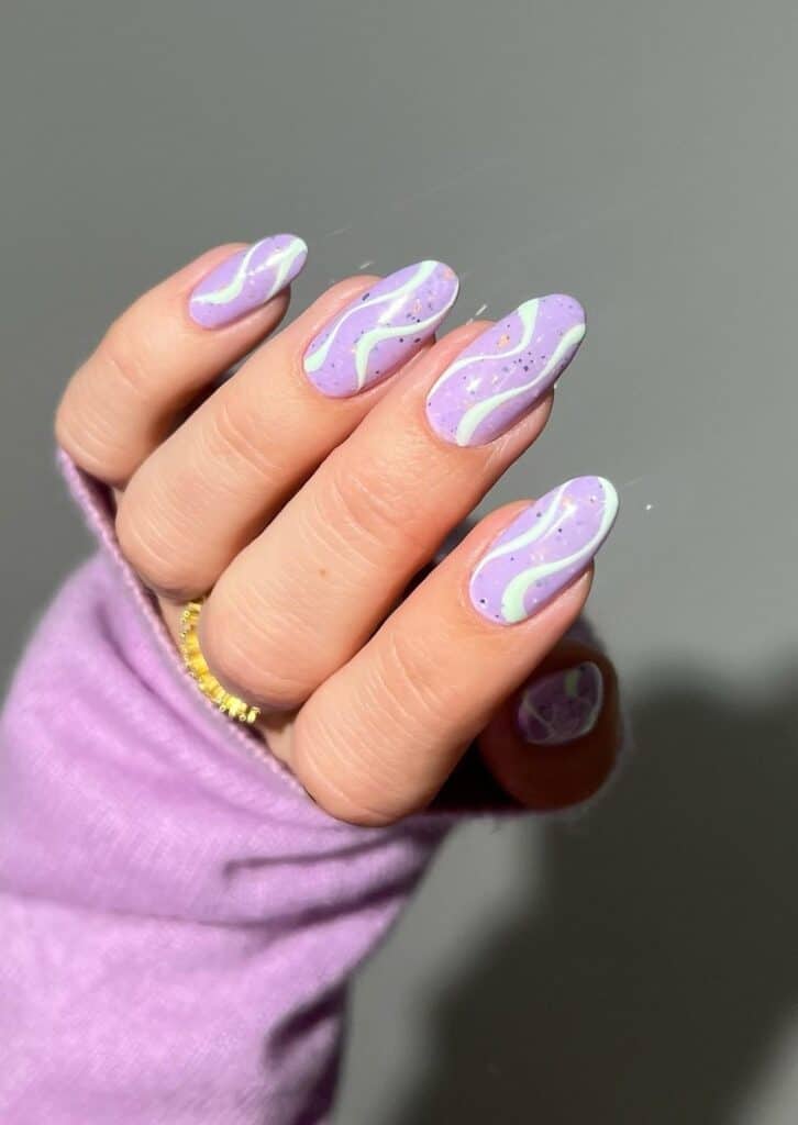 Groovy Lavender Swirls (New)