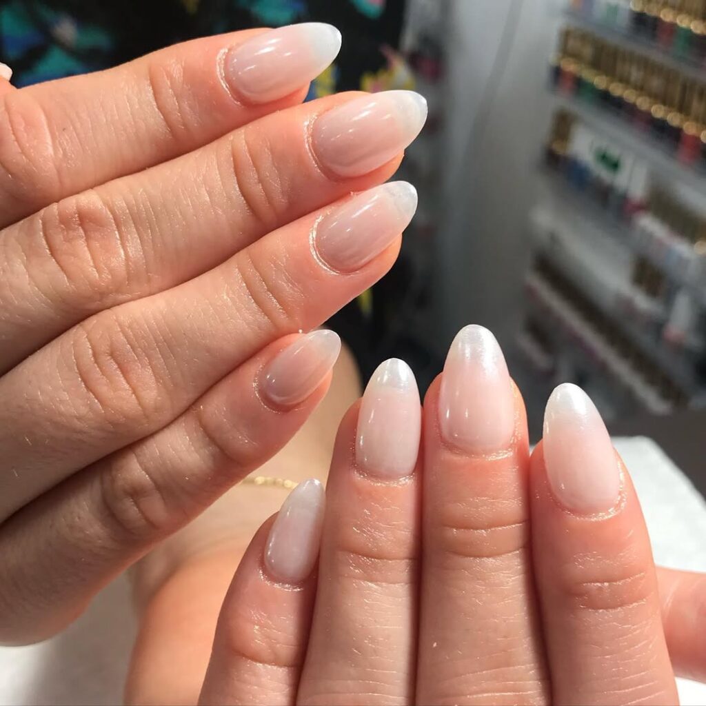 Glazed Tiffany-Blue Nails
