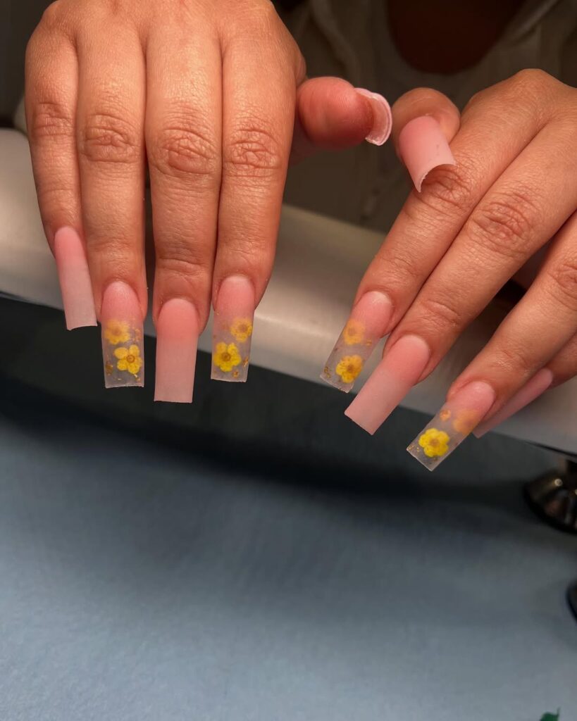Creative Nail Art for Green French Tips
