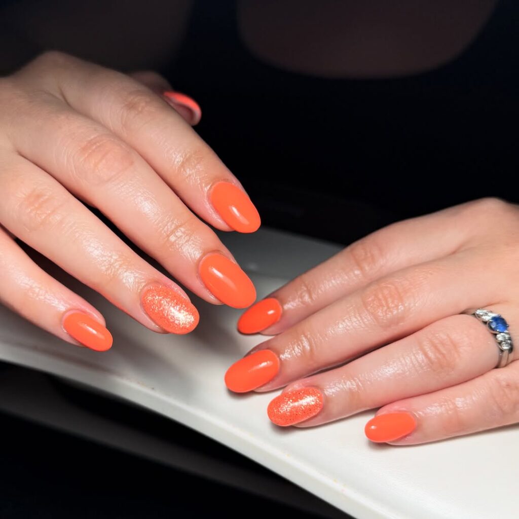 Neon Bright Summer Nails
