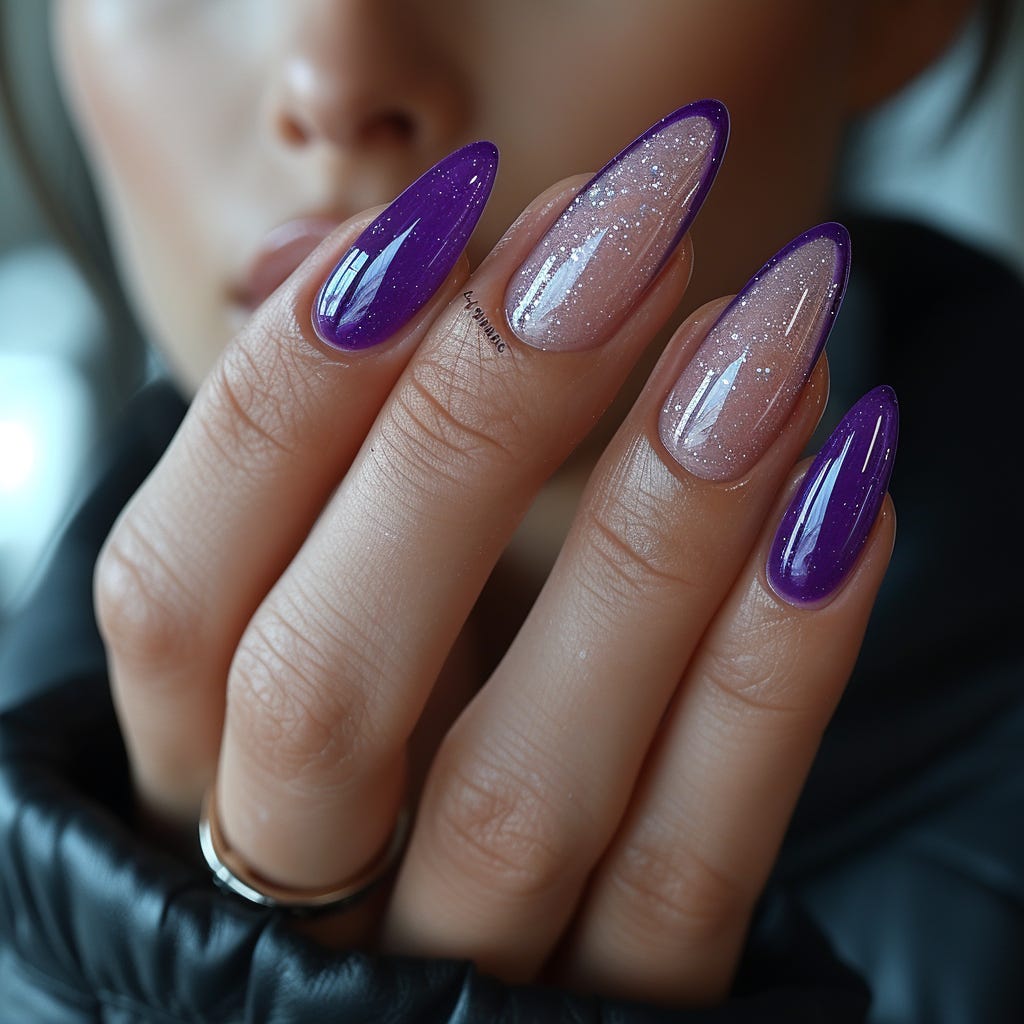 Purple Crushed Velvet