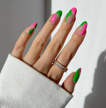 Lime Green, Hot Pink & Coral