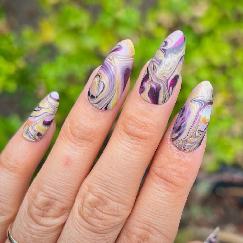 Water Marble Nails
