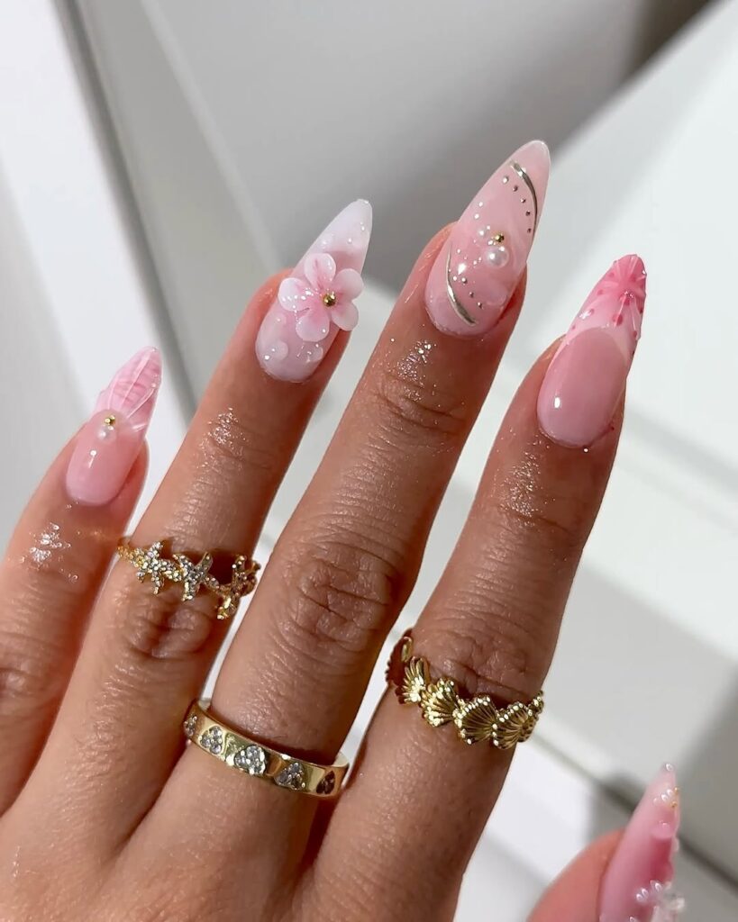 Rhinestone Flower Accents