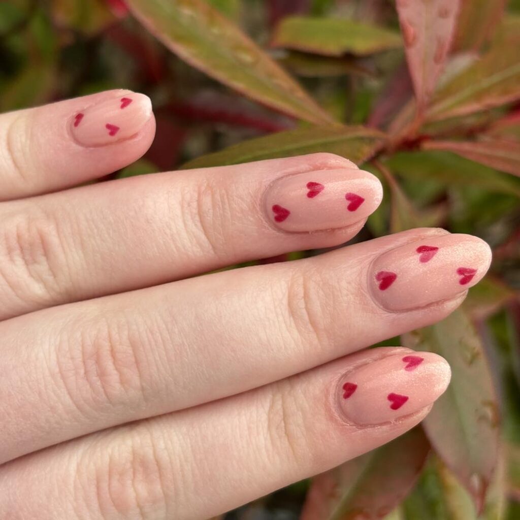 Floral Heart Nail Fusion for a Fresh Start