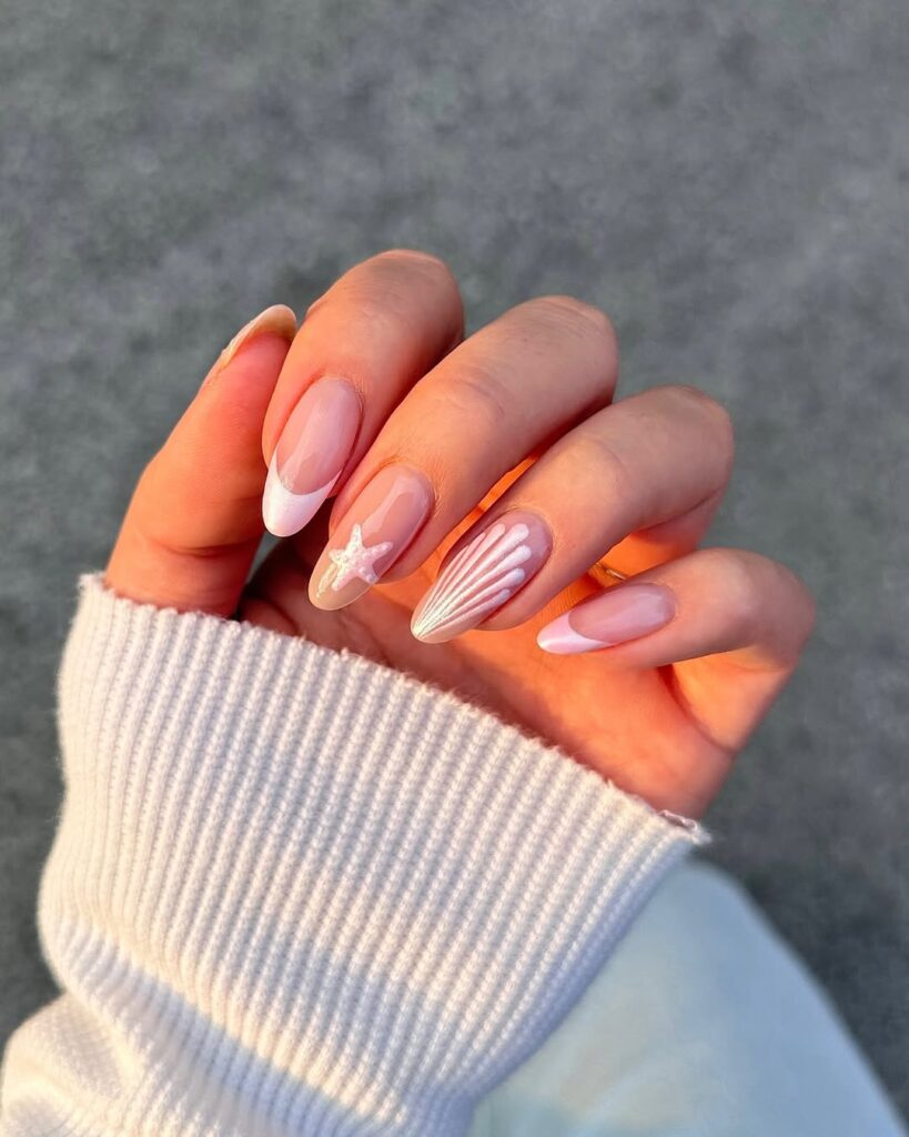 Minimalist Beach Nails