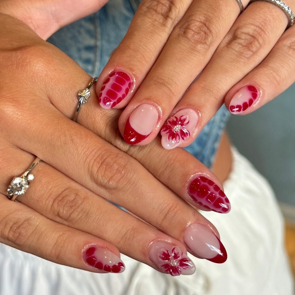 3D Blooming Flower Nails