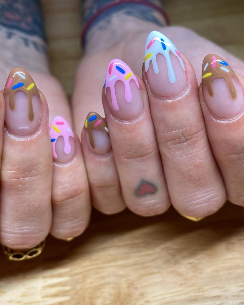 Ice Cream Cone Nails