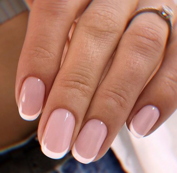 Classic French Tip Nails