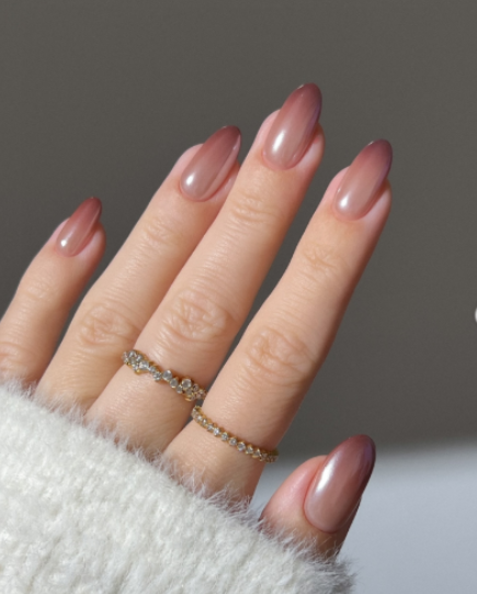 Mocha Mousse Glazed Nails – Bs Nails