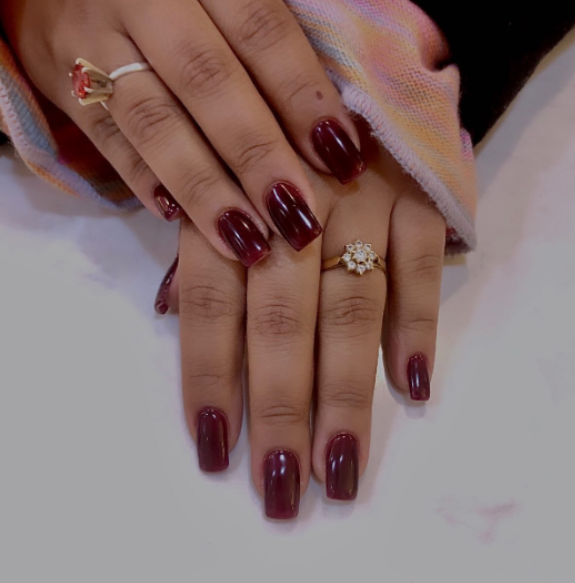 Cherry Red Croc Nails