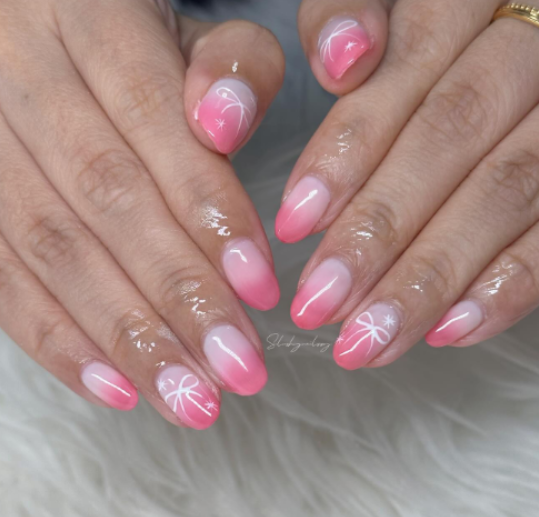 Soft Pink Ombre Nails – Stephanie Holland