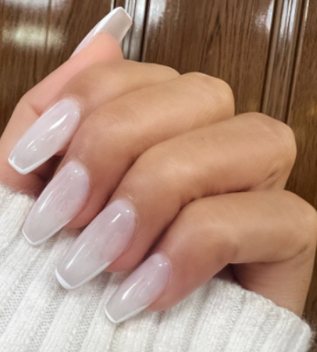 French Tip Ballerina Nails