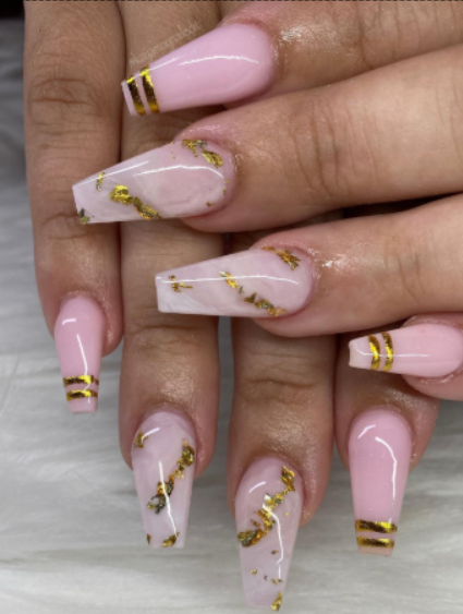 Marble Ballerina Nails