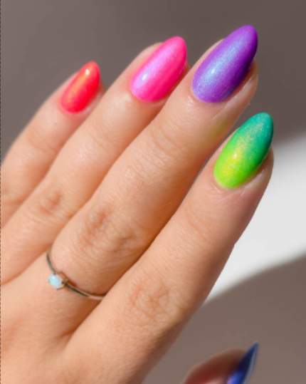 Neon Ballerina Nails