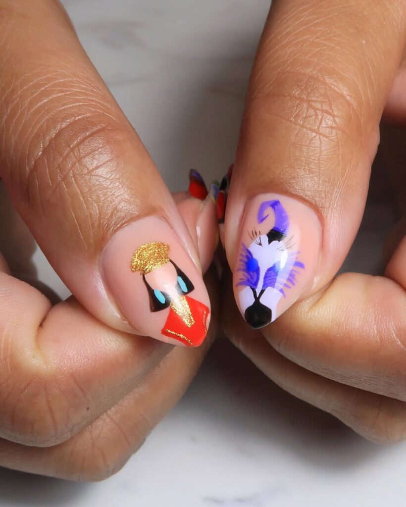 Cartoon Character Nails