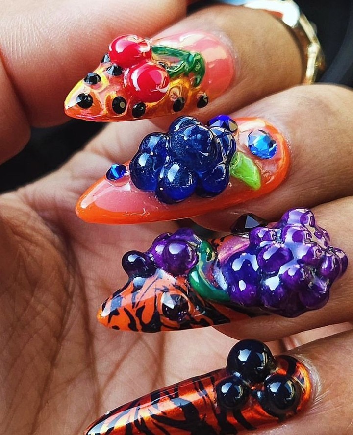 Fruit-Themed Nails
