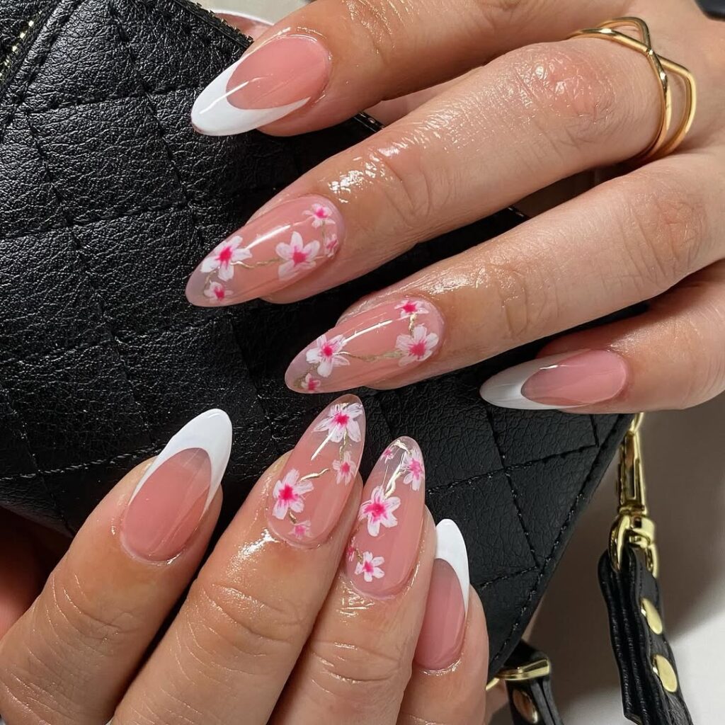 Cherry Blossom Nails