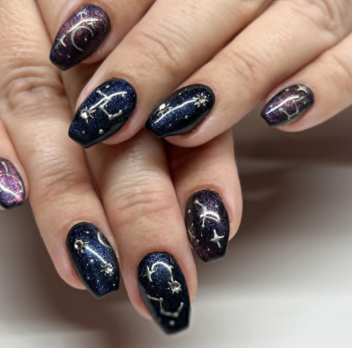 Aries Constellation Nails