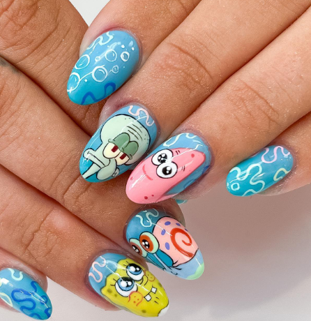Squidward Moody Nails
