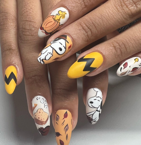 Cartoon Food Nails