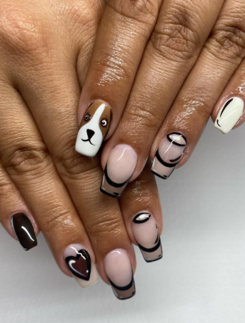 Cartoon French Tips