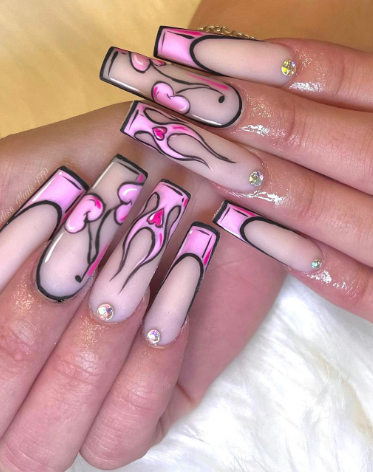 Seasonal Cartoon Nails