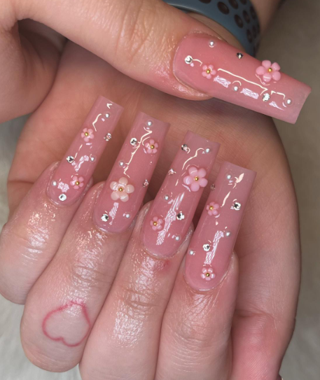 Taurus Birthstone-Inspired Nails