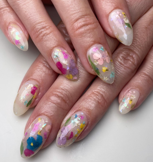 Brown Sugar Swirl Nails