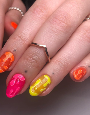 Lava Flow Nails