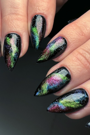 Dark Galaxy Nails