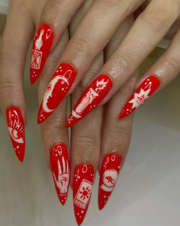 Witchy Symbols Nails