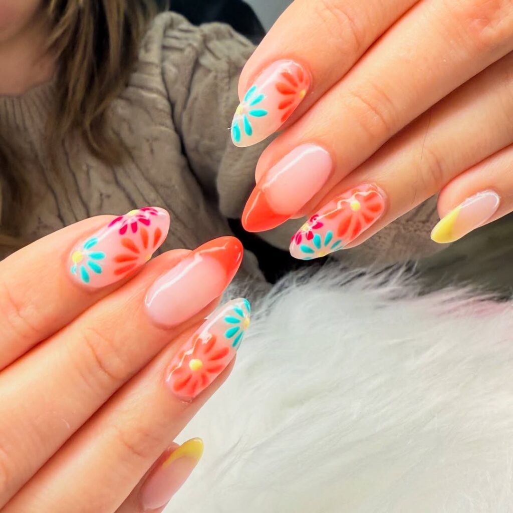 Flower Power Nails